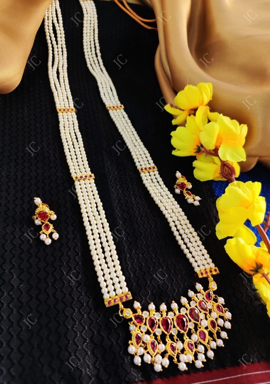 Traditional Maharashtrian peacock earrings